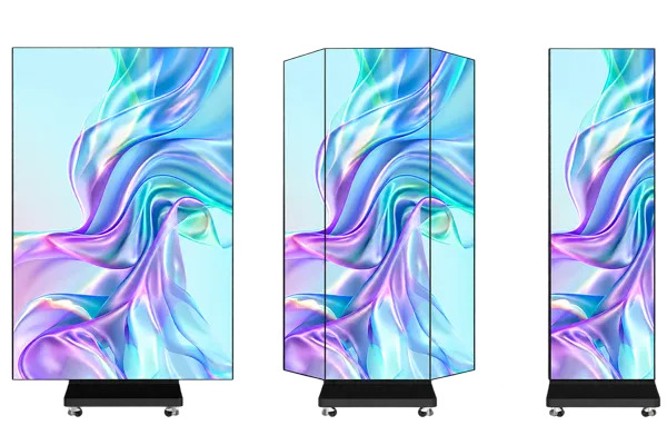 Tri-fold LED Poster-Tri-Fold, Space-Saving Design Tri-fold LED Poster-Tri-Fold, Space-Saving Design